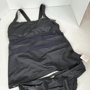 Women's 2 pc Nike Tankini, Black, NWT Size M